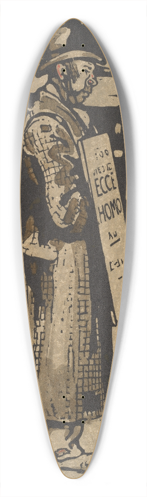 William Nicholson - Sandwich-Man 39.3 inch art pintail longboard deck