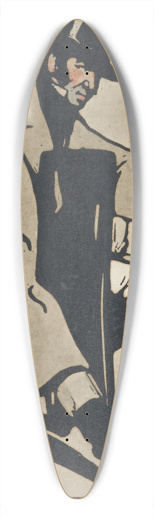 William Nicholson - S is for Sportsman. From; an Alphabet 39.3 inch art pintail longboard deck