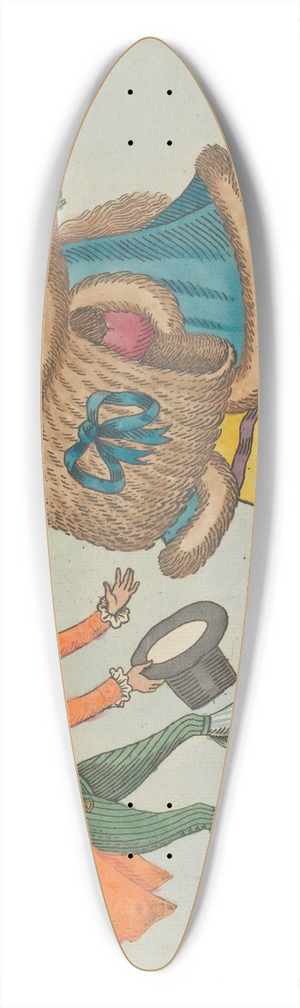 William O'Keefe - An Irish Attack on an English Surloin 39.3 inch art pintail longboard deck William O'Keefe - An Irish Attack on an English Surloin 39.3 inch art pintail longboard deck