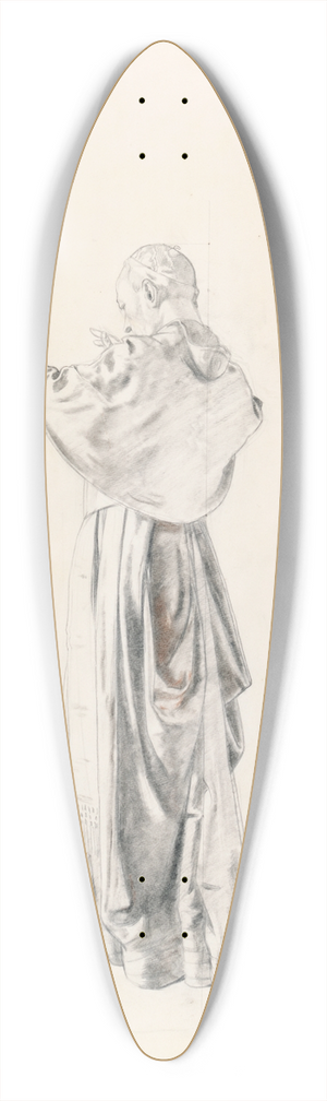 William Orpen - A Priest Blessing a Couple: Study for The Western Wedding 39.3 inch art pintail longboard deck