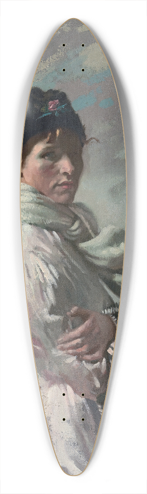 William Orpen - In Dublin Bay; Portrait of the Artists Wife 39.3 inch art pintail longboard deck
