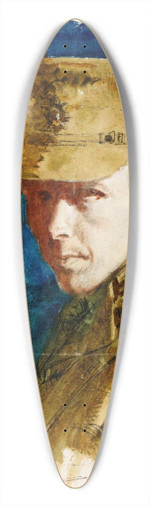 William Orpen - Major Orpen 39.3 inch art pintail longboard deck