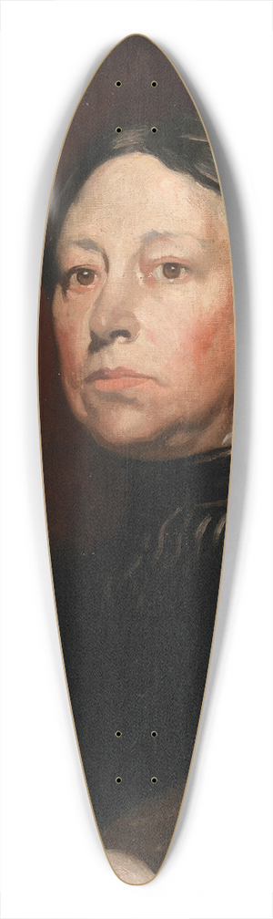 William Orpen - Portrait of Augusta Gregory (1852-1932), Dramatist and Folklorist 39.3 inch art pintail longboard deck