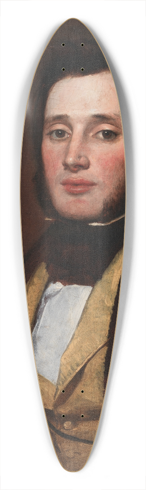 William Page - Portrait of a Young Man 39.3 inch art pintail longboard deck