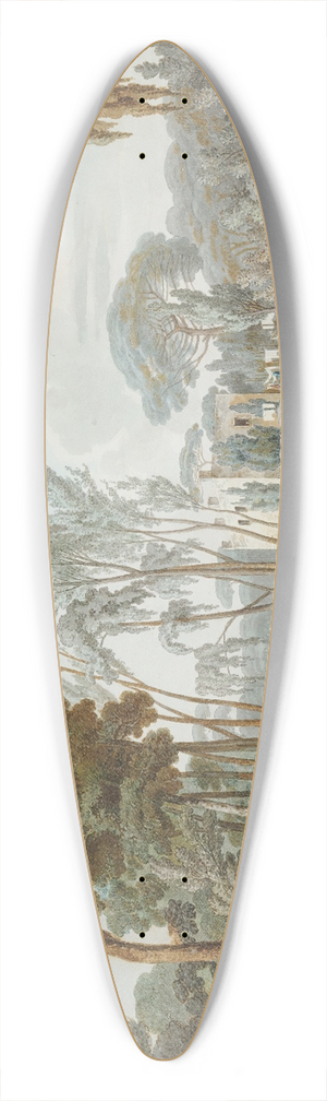 William Pars - Ancient Aquaducts Near the Capodichino 39.3 inch art pintail longboard deck