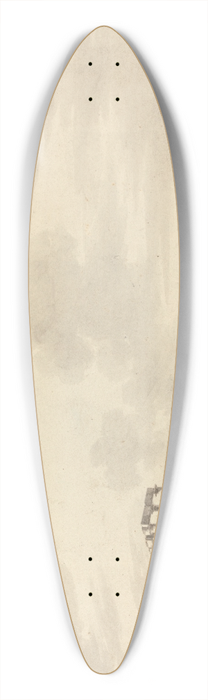 William Pars - Landscape with Temple Ruins at Sunium 39.3 inch art pintail longboard deck