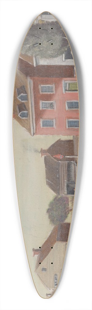 William P. Chappel - Tea Party 39.3 inch art pintail longboard deck