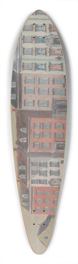 William P. Chappel - The Boot Black 39.3 inch art pintail longboard deck