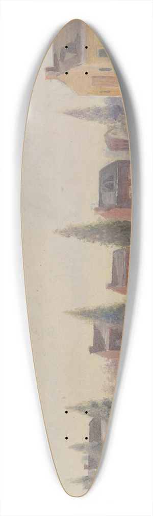 William P. Chappel - The Garbage Cart 39.3 inch art pintail longboard deck