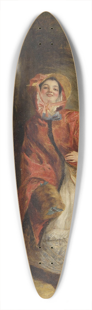William Powell Frith - Dolly Varden 39.3 inch art pintail longboard deck William Powell Frith - Dolly Varden 39.3 inch art pintail longboard deck