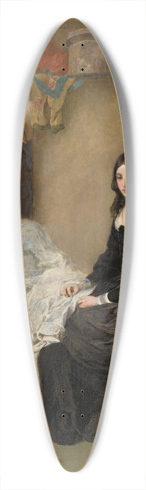 William Powell Frith - Kate Nickleby at Madame Mantalinis 39.3 inch art pintail longboard deck