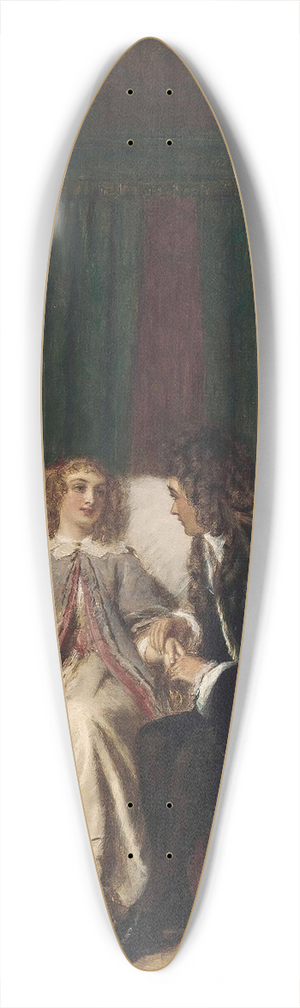 William Powell Frith - La malade imaginaire 39.3 inch art pintail longboard deck