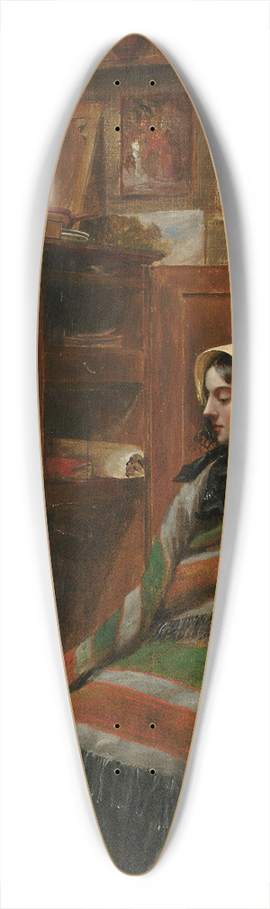 William Powell Frith - Model In A Cluttered Studio 39.3 inch art pintail longboard deck