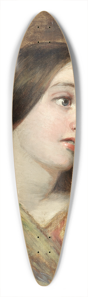 William Powell Frith - Study of a young girl 39.3 inch art pintail longboard deck