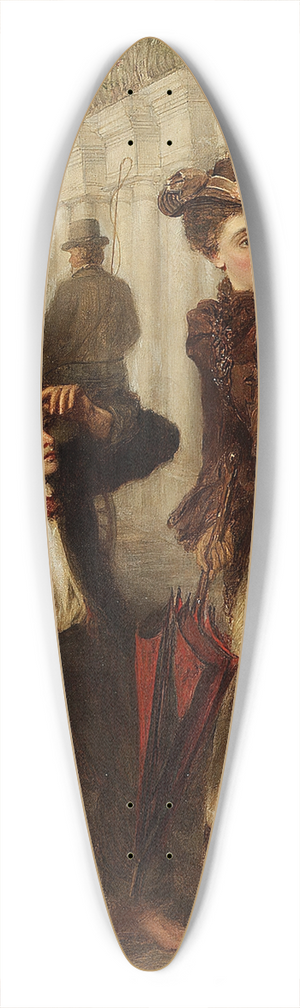 William Powell Frith - The Crossing Sweeper 39.3 inch art pintail longboard deck