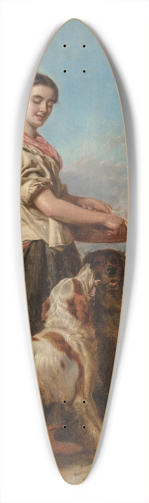 William Powell Frith - The gamekeepers daughter 39.3 inch art pintail longboard deck