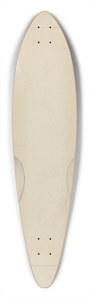William P. Shearwood - Silver Spoon 39.3 inch art pintail longboard deck