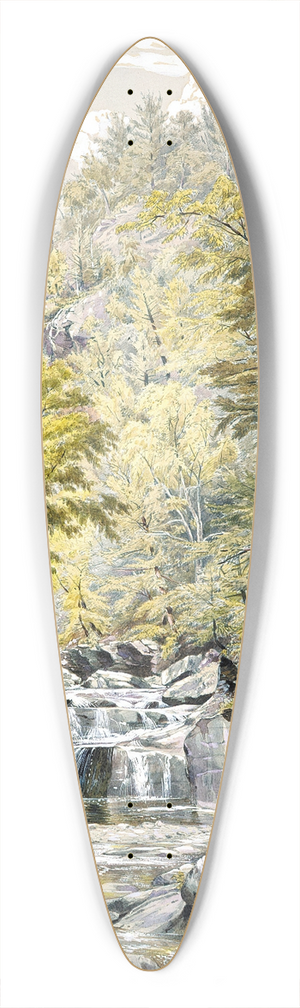 William Rickarby Miller - Catskill Clove 39.3 inch art pintail longboard deck