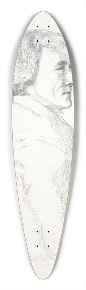 William Rothenstein - Sir Henry Irving 39.3 inch art pintail longboard deck