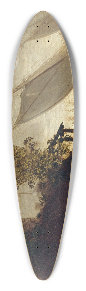 William Sadler the Younger - The French in Killala Bay 39.3 inch art pintail longboard deck