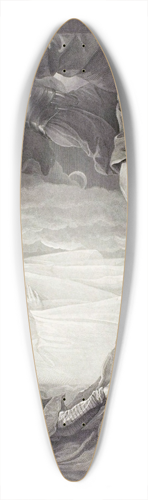William Sharp - Saul and the Witch of Endor 39.3 inch art pintail longboard deck