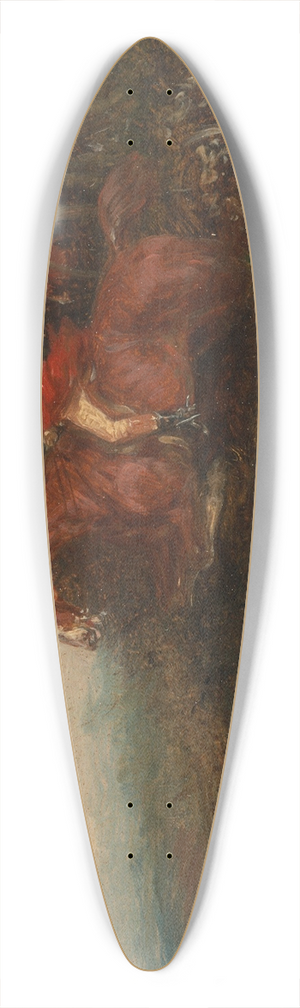 William Shayer - Foxhunting; Breaking Cover 39.3 inch art pintail longboard deck