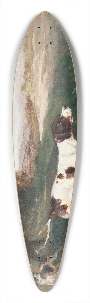 William Shayer - Walking up 39.3 inch art pintail longboard deck