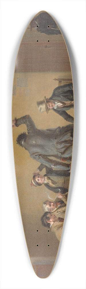 William Sidney Mount - Bar-room Scene 39.3 inch art pintail longboard deck