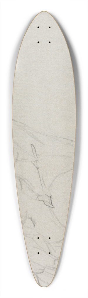 William Sidney Mount - Grinding the Axe 39.3 inch art pintail longboard deck