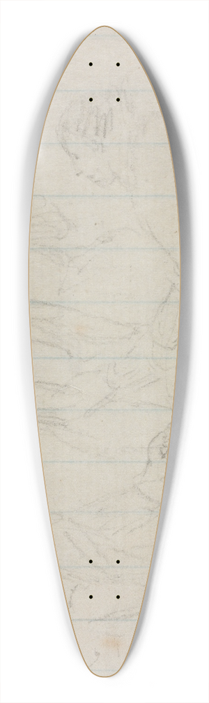 William Sidney Mount - Reviving 39.3 inch art pintail longboard deck