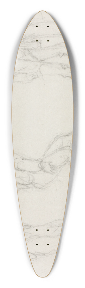 William Sidney Mount - The Jig 39.3 inch art pintail longboard deck
