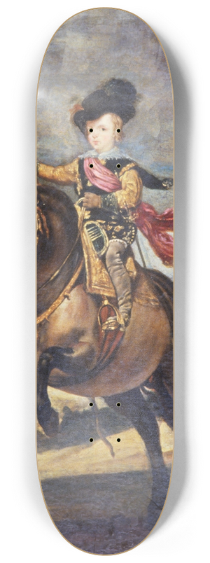 Diego Velzquez - The Infante Baltasar Carlos on Horseback 8.25 inch art skate deck