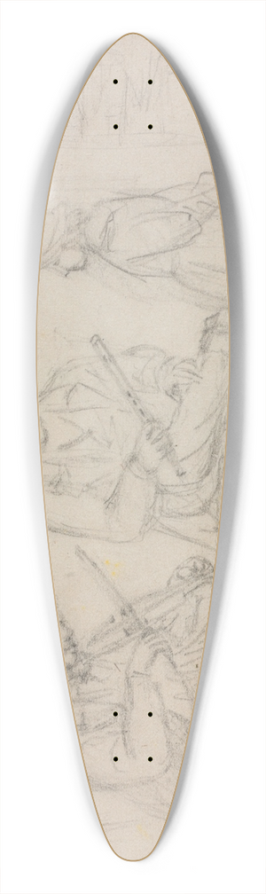 William Sidney Mount - Tuning 39.3 inch art pintail longboard deck