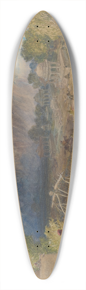 William Simpson - Dust Storm Coming On, near Jeypore, Rajpootana 39.3 inch art pintail longboard deck