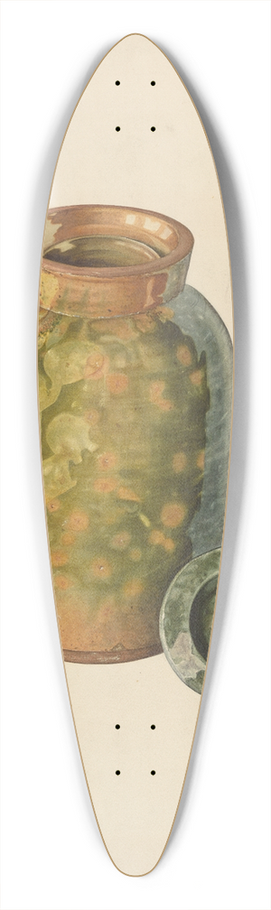 William Spiecker - Galena Covered Jug 39.3 inch art pintail longboard deck