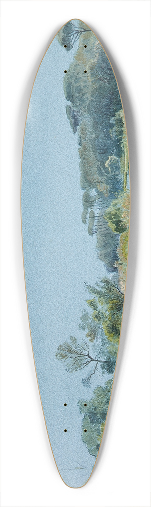 William Stanley Haseltine - Castel FusanoNear Rome 39.3 inch art pintail longboard deck
