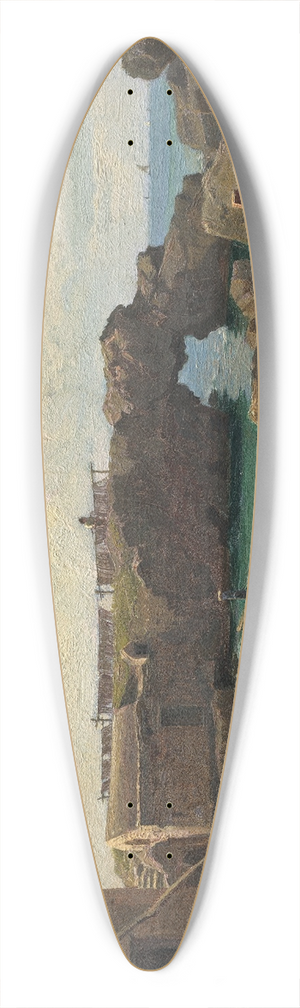 William Stanley Haseltine - Marina Piccola 39.3 inch art pintail longboard deck