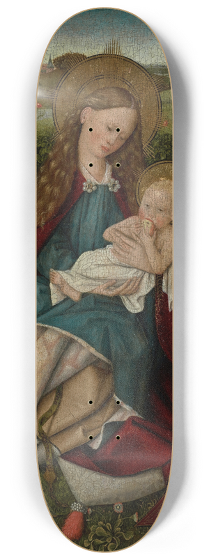 After Robert Campin - The Madonna of Humility 8.25 inch art skate deck