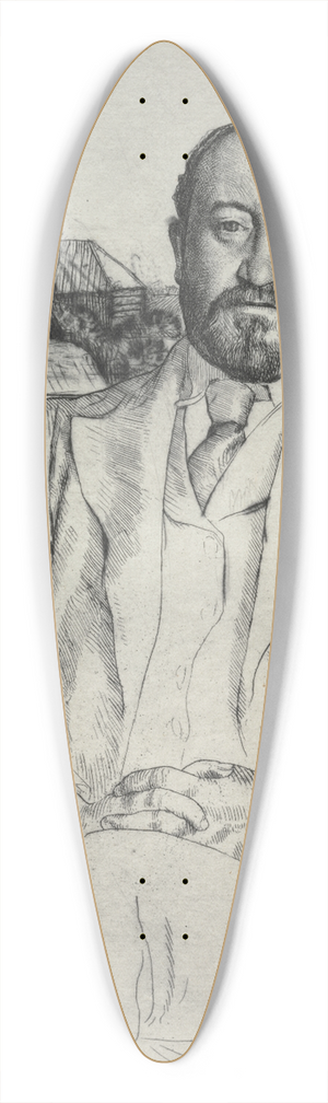 William Strang - C. J. Knowles 39.3 inch art pintail longboard deck