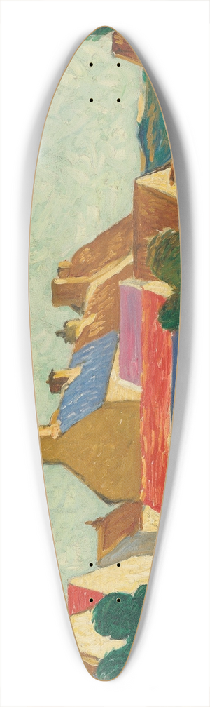William Strang - St Brelades Bay, Jersey 39.3 inch art pintail longboard deck