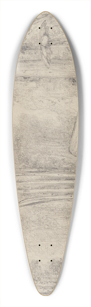 William Swainson - Hutt Road, round the first gorge, looking down 39.3 inch art pintail longboard deck