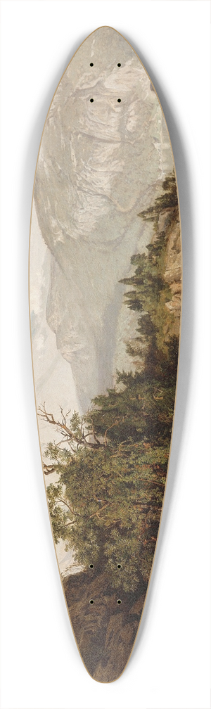William Trost Richards - In the Adirondack Mountains 39.3 inch art pintail longboard deck