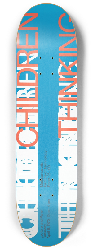 Dietmar Winkler - Teaching children thinking 8.25 inch art skate deck Dietmar Winkler - Teaching children thinking 8.25 inch art skate deck
