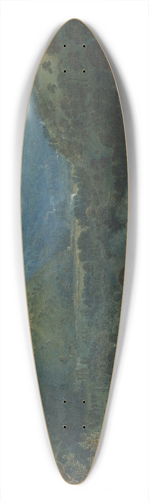 William Turner of Oxford - Dawn in the Valleys of Devon 39.3 inch art pintail longboard deck