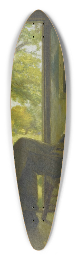 William Verplanck Birney - At His Ease 39.3 inch art pintail longboard deck