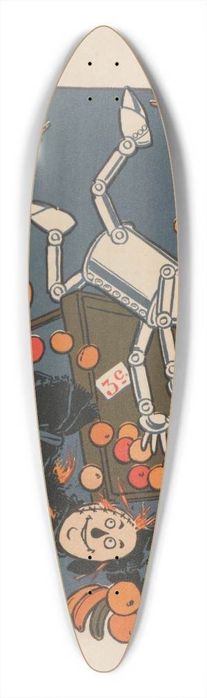 William Wallace Denslow - Denslows Scarecrow and the tin-man Pl.1 39.3 inch art pintail longboard deck