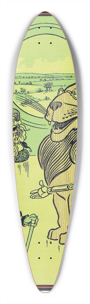 William Wallace Denslow - I feel wise Indeed, said the Scarecrow 39.3 inch art pintail longboard deck