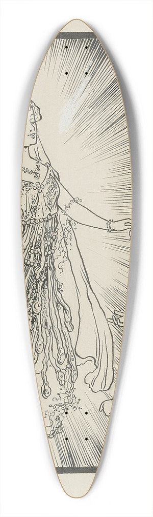 William Wallace Denslow - Take this Talisman. said the fairy 39.3 inch art pintail longboard deck