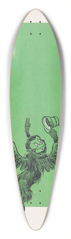 William Wallace Denslow - The Discovery of Oz. The Terrible 39.3 inch art pintail longboard deck