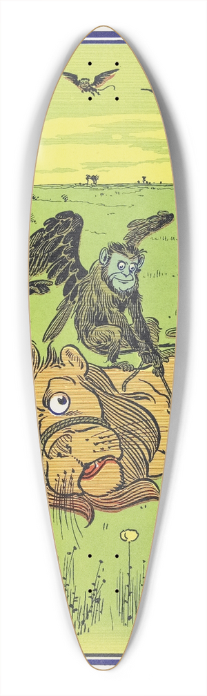 William Wallace Denslow - The Monkeys wound many coils about his body 39.3 inch art pintail longboard deck